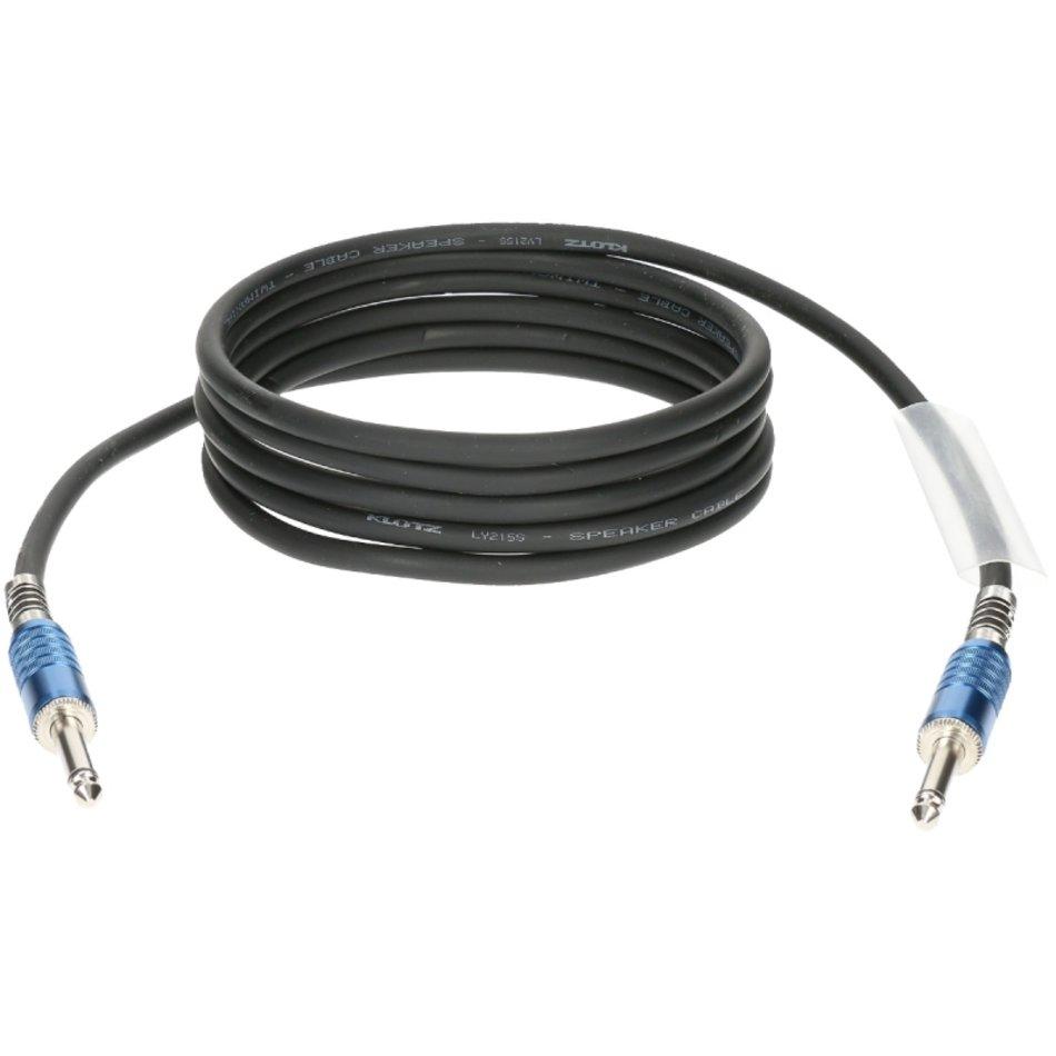 SC3PP high end speaker cable 2 x 2.5 mm² with KLOTZ jacks 1m