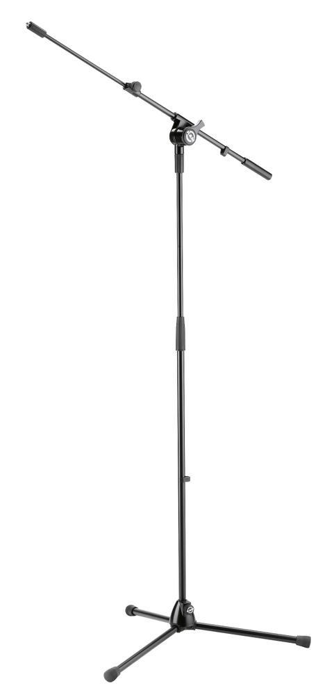 High-quality microphone stand with telescopic boom arm