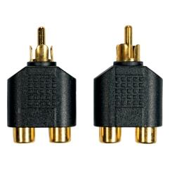 2 Adapters RCA Male / 2 RCA Femelle