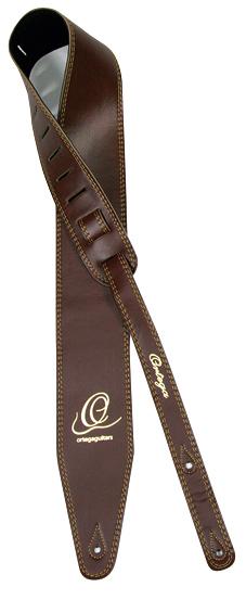 Ortega Guitar Strap Leather 85mm #Dark Brown