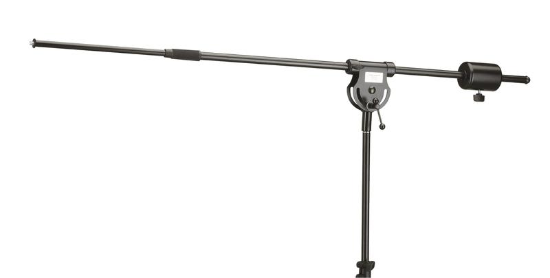 Telescopic boom arm with 1/2" thread, adjustable counterweight