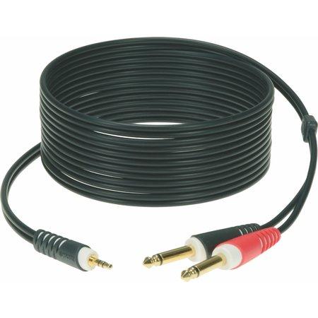 AY5 lightweight y-cable mini jack 3.5 mm - 2 x jack 6.35 mm ( 3 m )