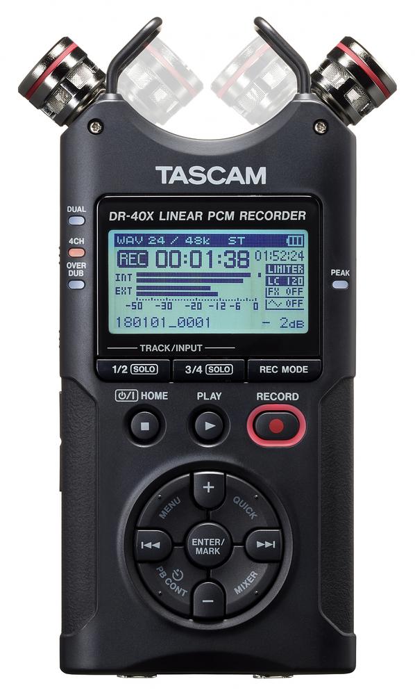 Portable Four-Track Digital Audio Recorder and USB Audio Interface 