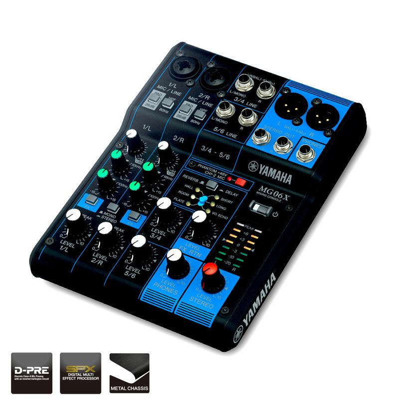6 Channel Mixer with Effects