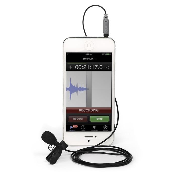 Condensor Lavalier Microphone with TRRS Connector for Smartphones