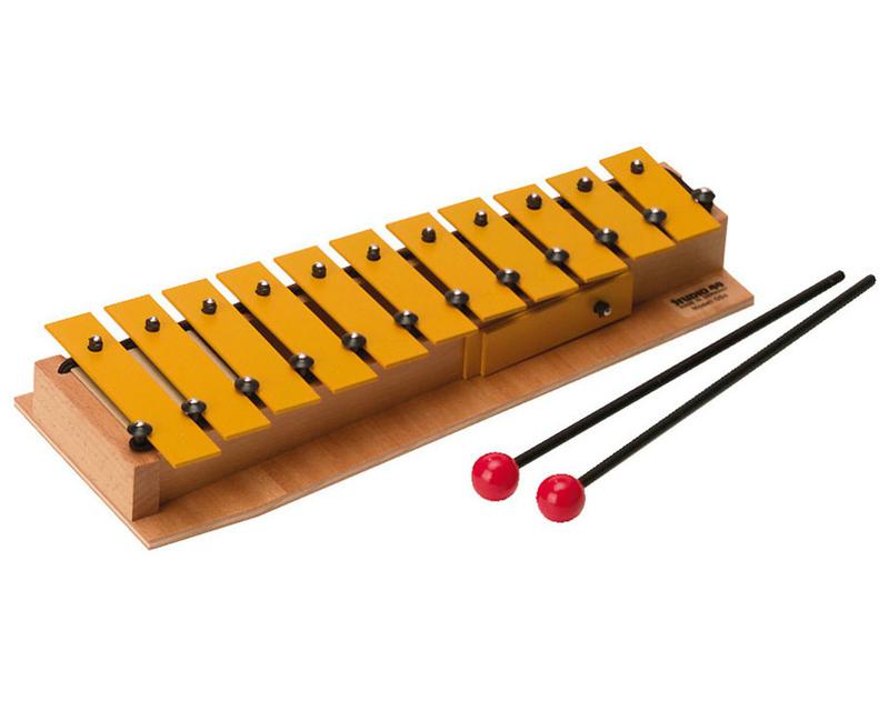 Soprano Glockenspiel GSd Soprano diatonic range is from C3 to F4 (included F#'s and Bb)