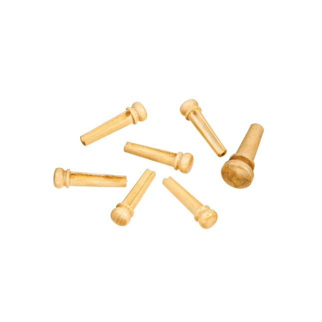 D'Addario Set of boxwood bridge screws with end screw by D'Addario, ebony color