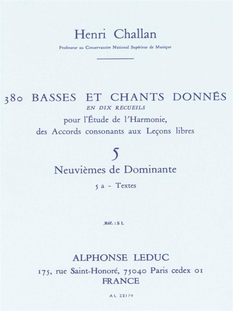 380 Basses et Chants Donnés Vol. 5A