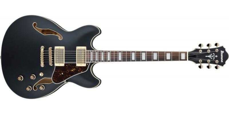 AS73G Artcore Series Hollow-Body Electric Guitar (Black Flat) 