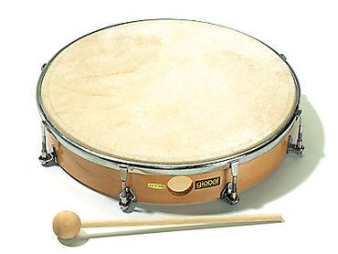 Hand drum, 10" (25 cm), natural head, tunable