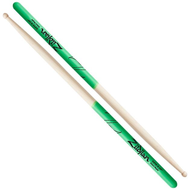ZILDJIAN Drumsticks, Maple series, Super7A Dip, natural, green dip