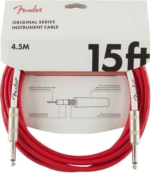 Original Series Instrument Cable, 15', Fiesta Red 