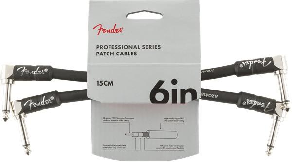 Professional Series Instrument Cable 2-Pack, Angle/Angle, 6", Black ( available late April )