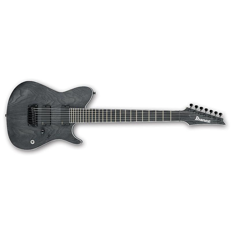 FR Iron Label 7str Electric Guitar - Charcoal Stained Flat