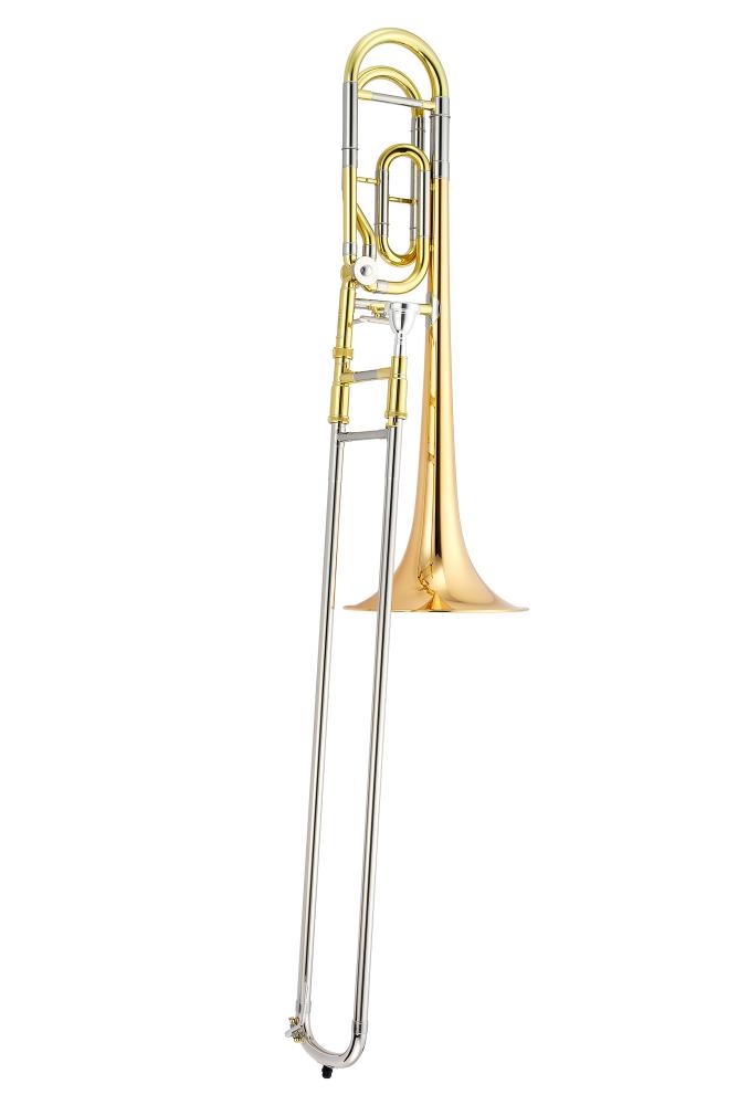JUPITER Trombone en sib/fa, finition vernie, 13,89mm, laiton rose ( prix standard 1499.- )
