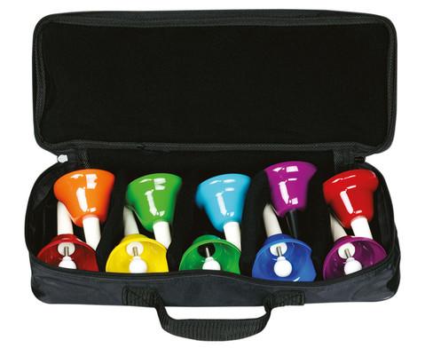 Diatonic set with 10 tuned bells: c2 - c3 with f#2 and b2. with pocket
