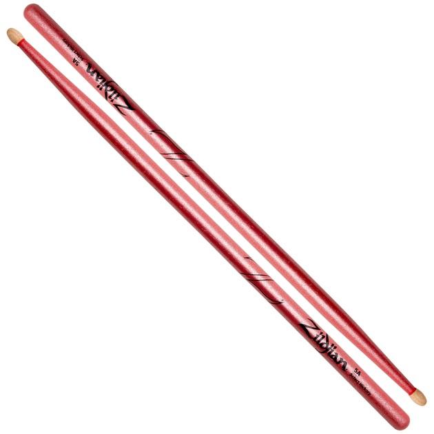 ZILDJIAN Drumsticks, Chroma  Wood Tip 5 A Pink