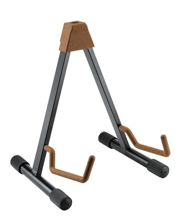 Guitar Stand Acoustic - cork covered with exclusive non-marring material to protect instrument finishes