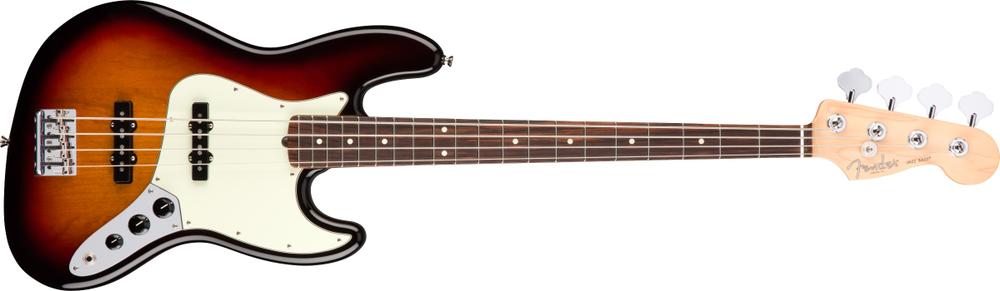 American Pro Jazz Bass®, Rosewood Fingerboard, 3-Color Sunburst