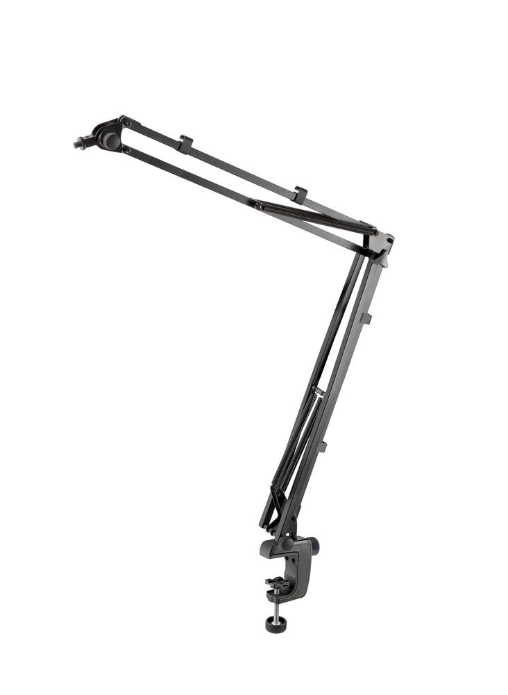 Flexible desktop microphone boom arm with 3/8" or 5/8" threaded connection 