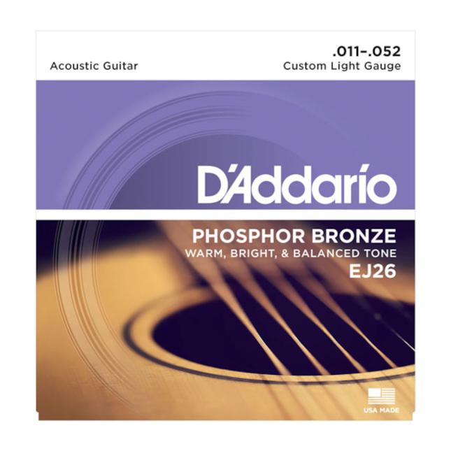 D'Addario Custom Light 11-52 Set de 3 paquets