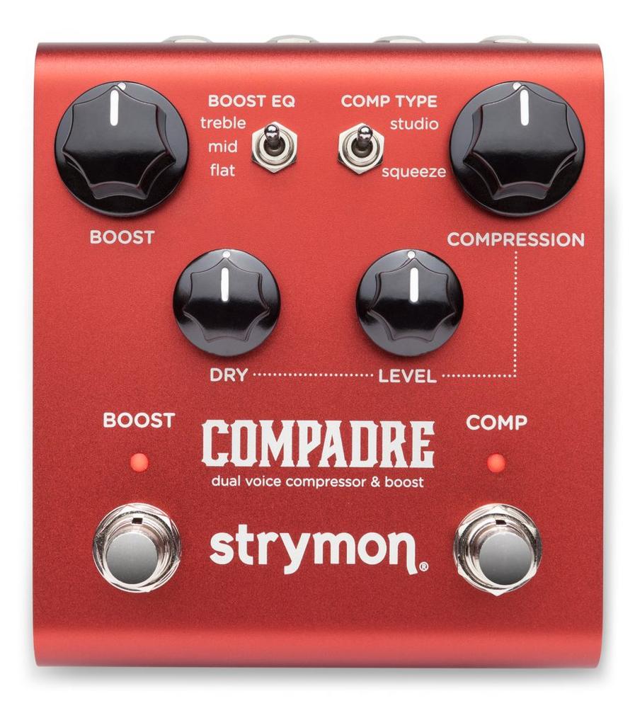 Dual voice compressor and clean/dirty boost Pedal