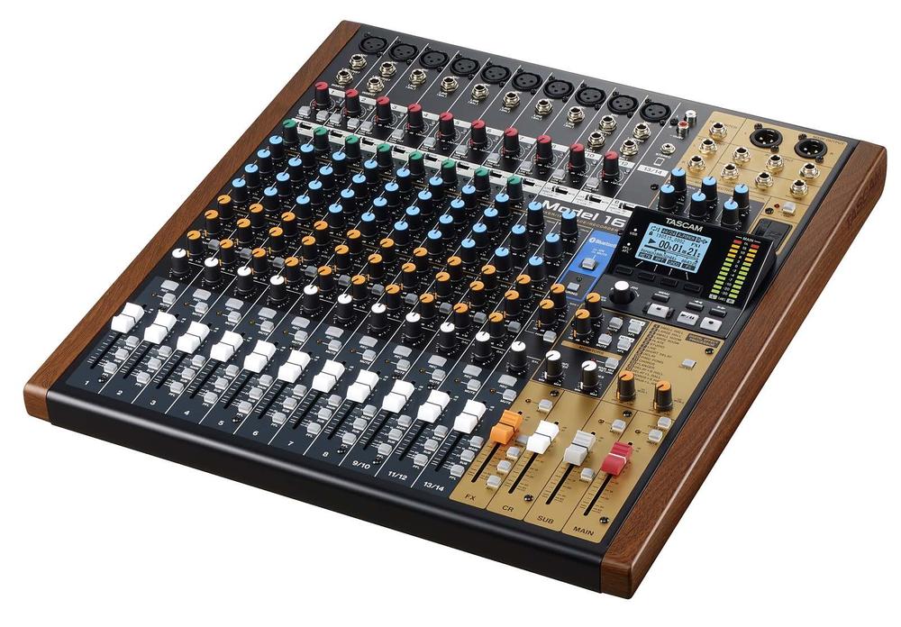 Digital 14-Channel mixer with built -in 16-track recorder and USB audio Interface 