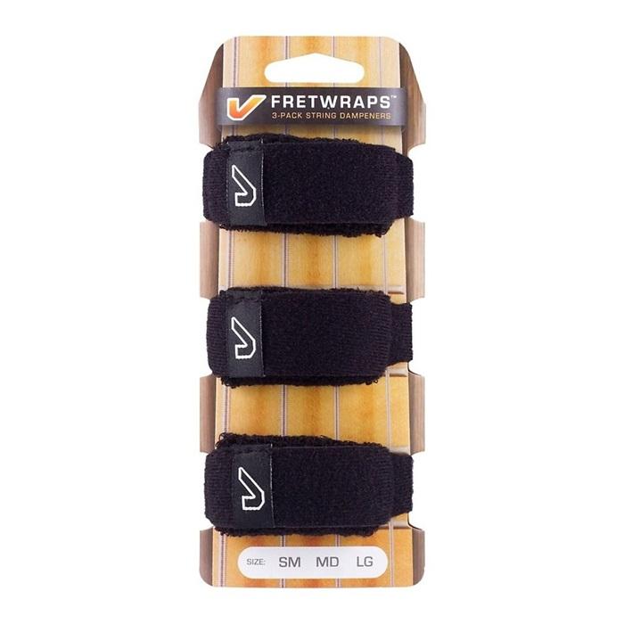 FretWraps String Muters 3-Pack (Black, Small)