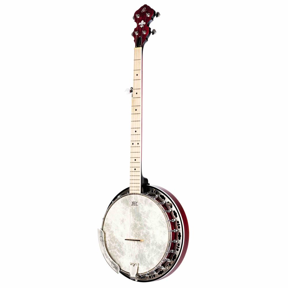 Traditional Falcon Serie Banjo with hard maple neck and maple fingerboard - fire red