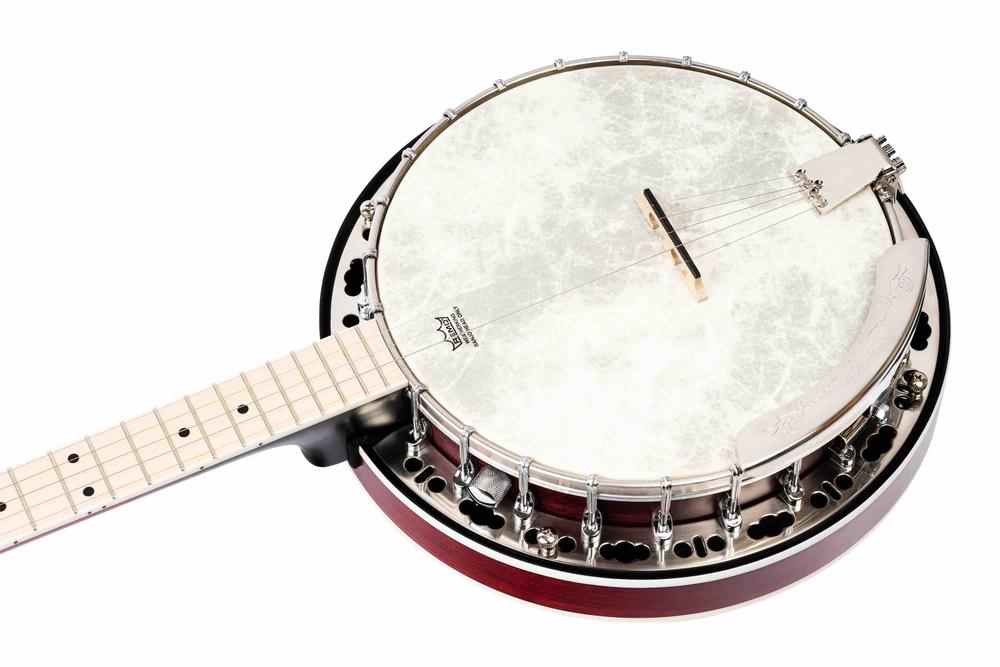 Traditional Falcon Serie Banjo with hard maple neck and maple fingerboard - fire red
