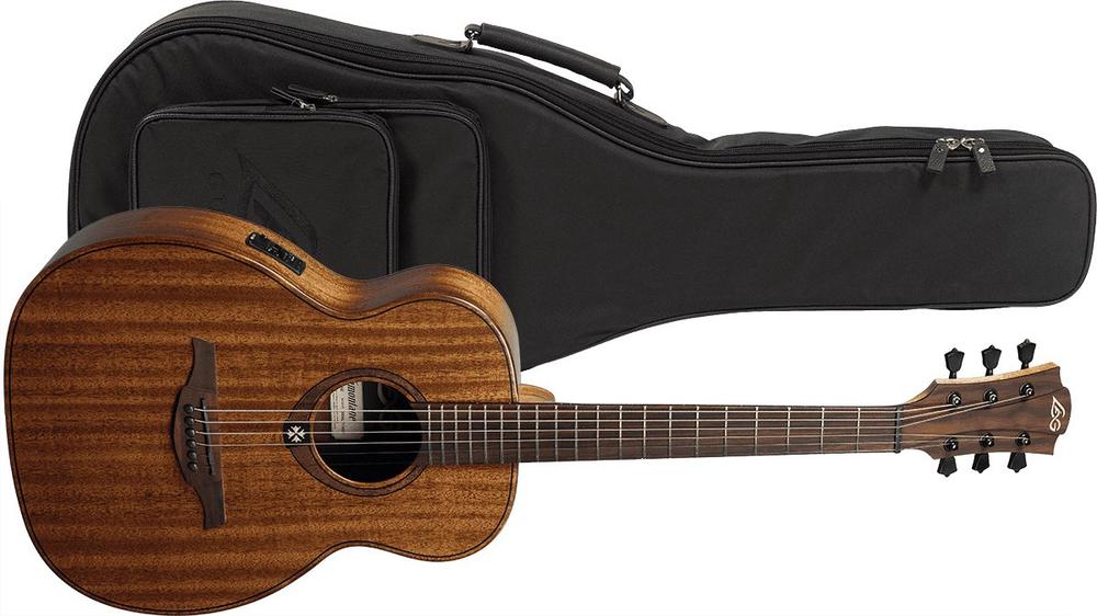 Electro Acoustic Guitar Model Traveling Khaya ( including Guitar Bag )