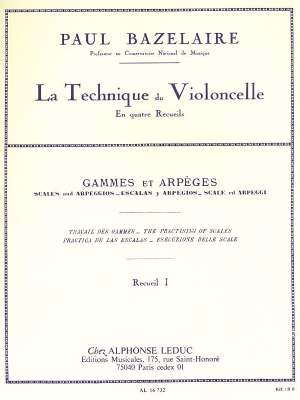 Cello Method - Scales And Arpeggios, Volume 1
