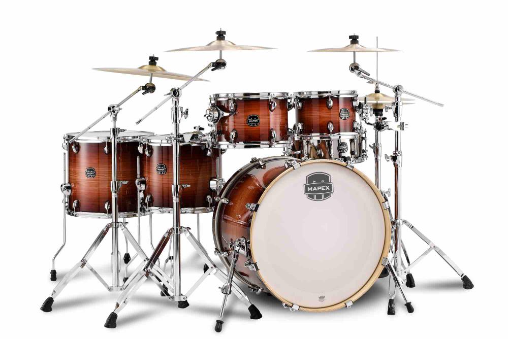 Armory 6-pieces Drum Shell Stage+ Set finish: Redwood Burst #RA