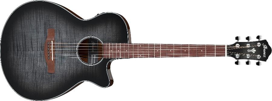 AEG70 Electro Acoustic Guitar in Vintage Transparent Charcoal Burst High Gloss 