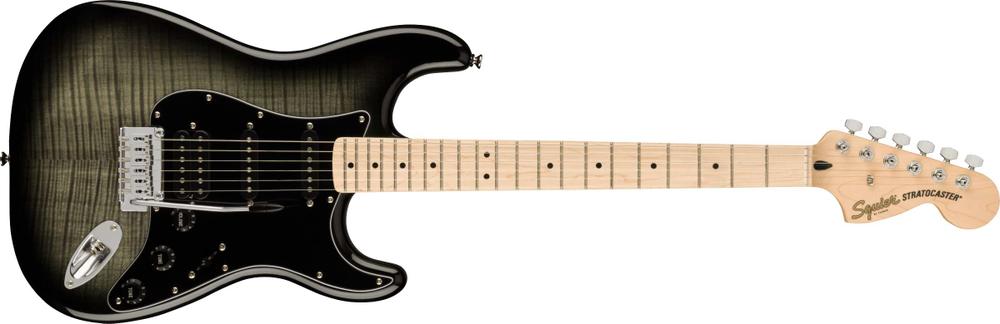 Affinity Series™ Stratocaster® FMT HSS, Maple Fingerboard, Black Pickguard, Black Burst