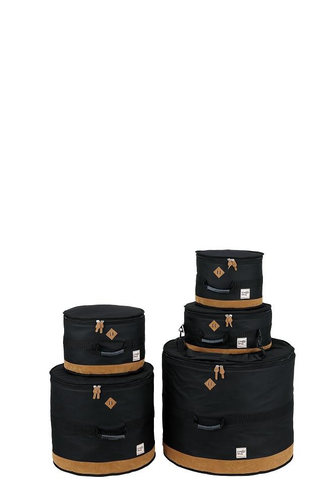 POWERPAD® Designer Drum Bag Set - Black  ( 22”x18”BD 10”x8”TT 12”x9”TT 16”x16”FT 14”x6.5”SD )