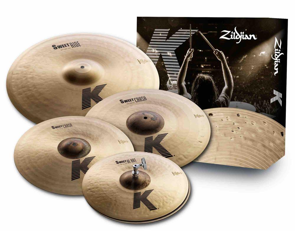 Cymbal set, K Zildjian, K Sweet Cymbal Pack, 15H/17+19Cr/21R