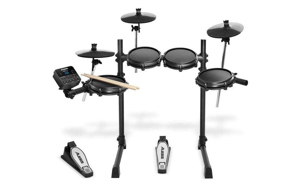 7-Piece Electronic Drum Kit with Mesh Heads