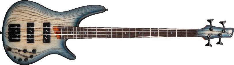 E-Bass Guitar Standard 4 String  # Cosmic Blue Starburst Flat  