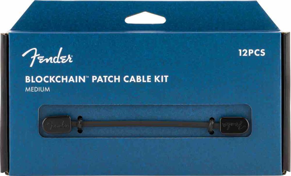 Fender® Blockchain Patch Cable Kit, Black, Medium 