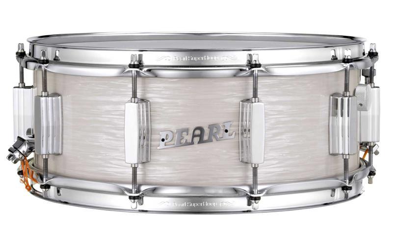75th Anniversary Snare Drum 14x5.5"  President Phenolic SD - Pearl White Oyster & Hardcase 