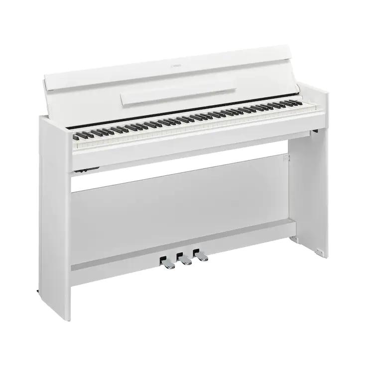 Arius Digital Piano White Satin Slim Design 