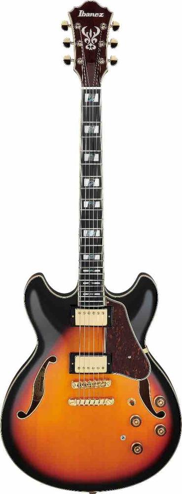 Artstar AS113 Semi-hollowbody Electric Guitar - Brown Sunburst 