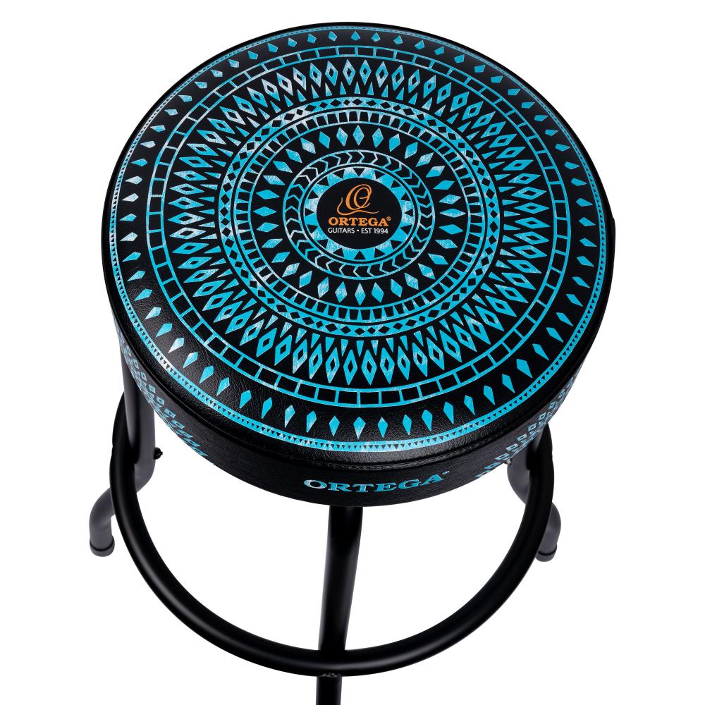 Ortega Bar stool, Blue Kaleidoscope 76cm
