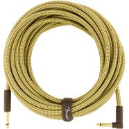 Deluxe Series Instrument Cable, Straight/Angle, 25', Tweed 