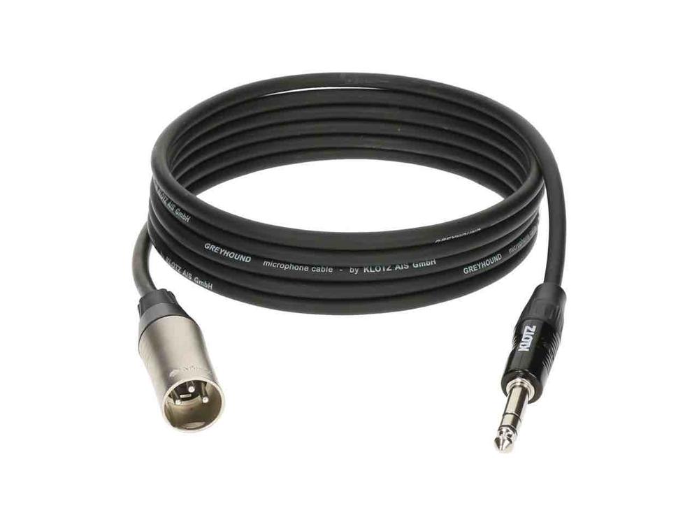 Analog audio cable - balanced with male XLR by KLOTZ to balanced jack plug ( 6m )