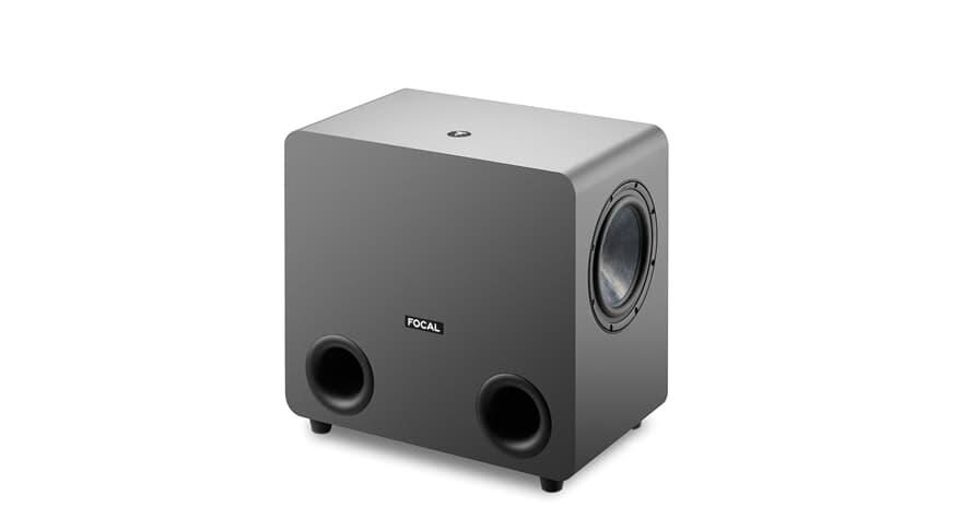 Active Subwoofer for EVO Series  composed of two 8" Slatefiber cone woofers, 200 W RMS