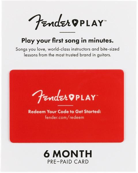 Fender Play 6 Month Subscription Prepaid Card (Euro) 