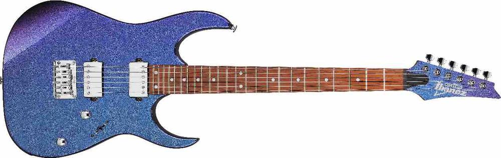 Gio E-Guitar # Blue Metal Chameleon