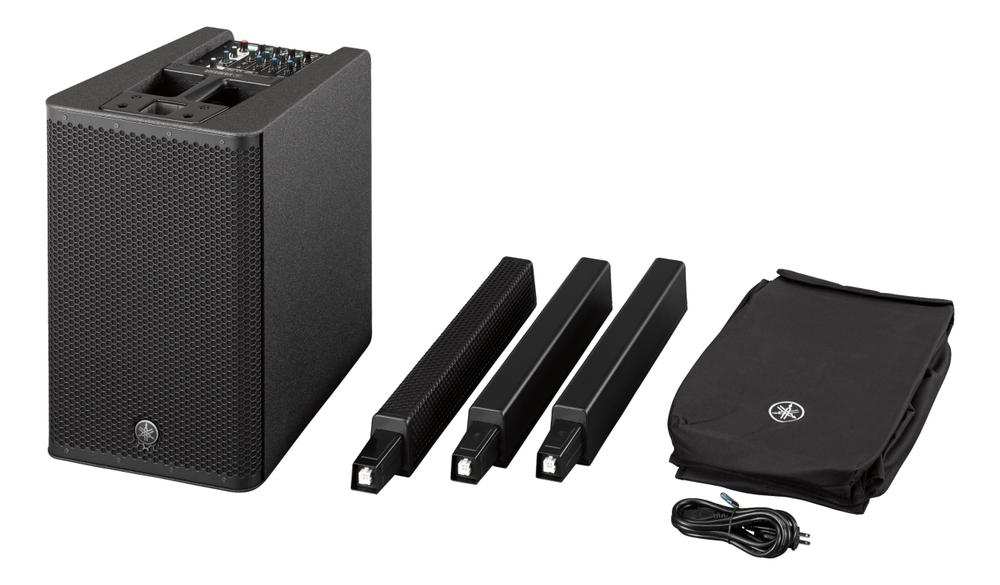Portable Line Array PA System 12“ Subwoofer / 10x1,5” HF drivers / 1100 W / 5 CH Digital Mixer 8 